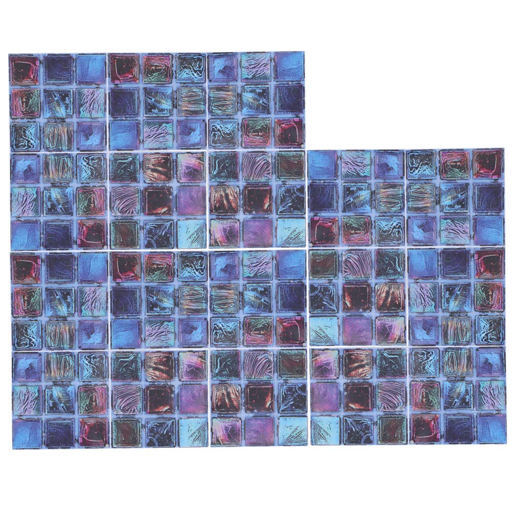 PVC Decorative Artistic Heat Resistant Waterproof Tile Sticker, Smooth for Kitchen Living Room Bathroom