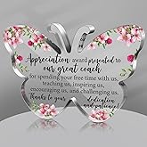Panelee Coach Gifts Acrylic Desk Decor Thank You Gifts for Women Men Acrylic Appreciation Signs Plaque Gift for Coach Office Home Decor