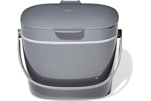 OXO Good Grips EASY-CLEAN COMPOST BIN - CHARCOAL - 1.75 GAL/6.62 L
