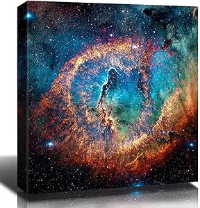 Amazon Com Sunfrower Nebula Wall Art Painting Prints On Canvas Wall Decor Eye Of God Outer Space Starlight Modern Artwork Pictures Galaxy Astronomy For Boy S Bedroom Home Decorations 12x12 Inch X 1 Panel Everything Else