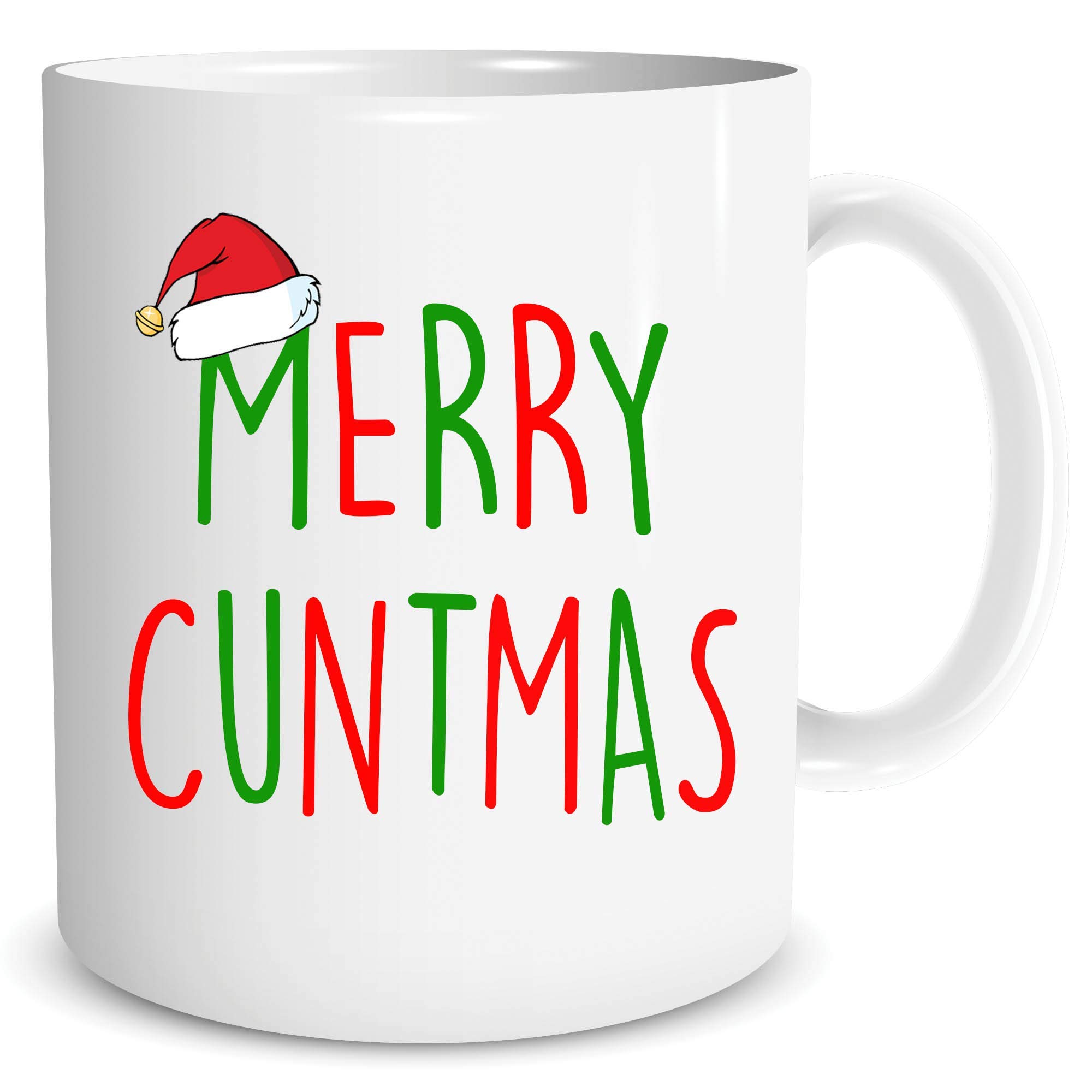 Funny Christmas Mug Gift Present Merry Christmas Cup Coworker C*nt Secret Santa Gifts for Him Work Colleague Office for Her Xmas WSDMUG1516