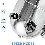 Senelux 12 Inch Chrome Desk Fan 3 Speed Oscillating Quiet Operation view 2