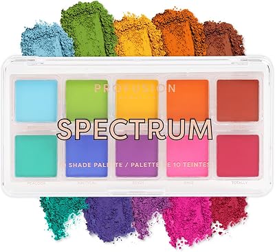Profusion Cosmetics Spectrum 10 Shade Eyeshadow Palette Matte Blendable Colors