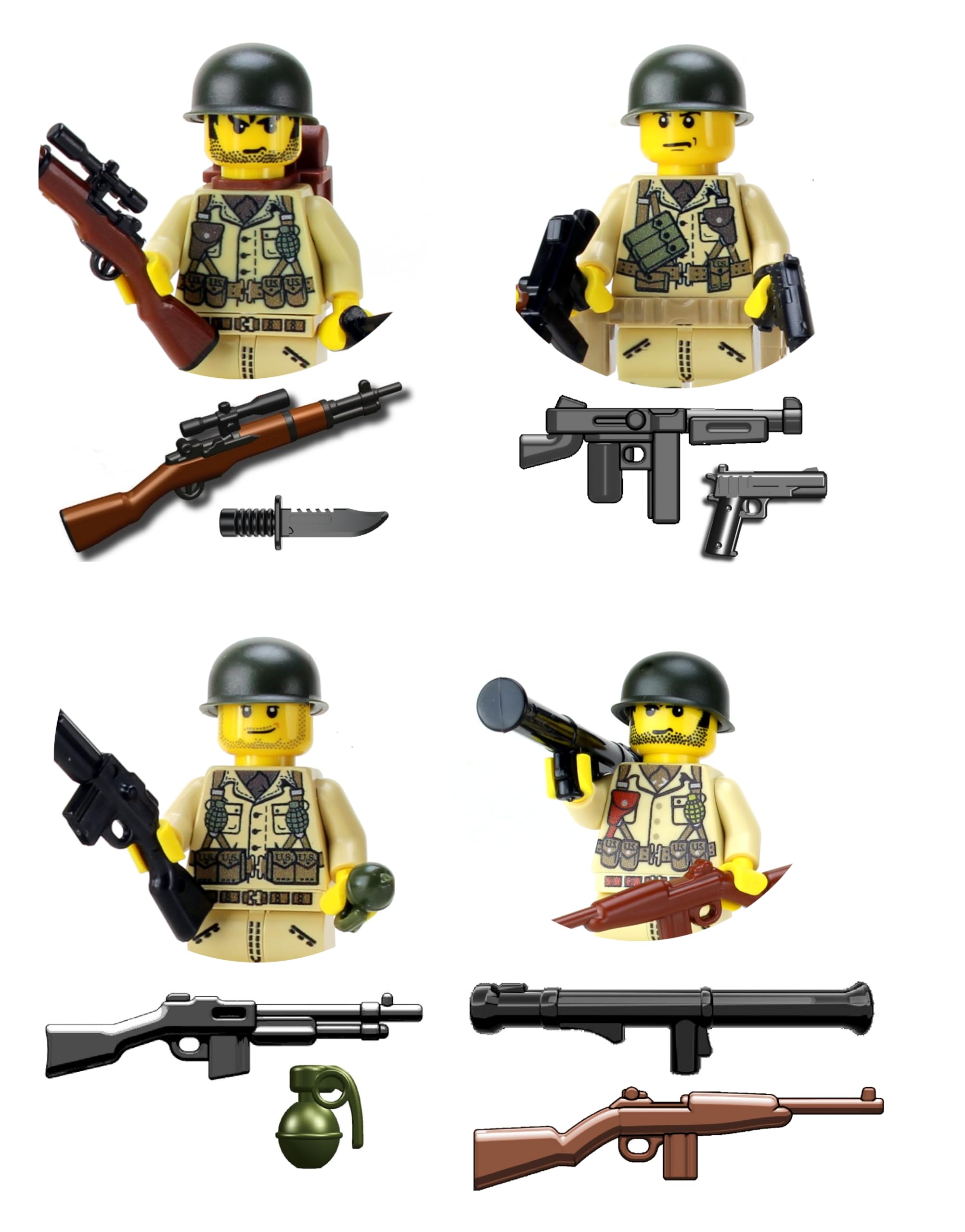 Battle Brick Army OCP 101st Airborne Custom Minifigure | Collectible Genuine Military Minifig | Printed Camo | 1.6 Inches Tall | Great Gift 並行輸入品 : Battle Brick 4.6 ס\"מ High Army OCP 82 דמות אספנות