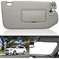 NHILES Right Passenger Sun Visor with Lamp & Mirror for 2013-2020 Nissan Pathfinder 2014-2020 Infiniti QX60 and 2013 Infiniti JX35,OEM: 96401-9PB0A 964009PB0A Grey
