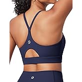 IUGA Sports Bras for Women Strappy Sports Bra Racerback Padded Workout Yoga Gym Y Back Tops with Removable Pads