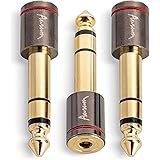 Aurum Cables 3-Pack 6.35mm Male to 3.5mm Female Stereo Adapter