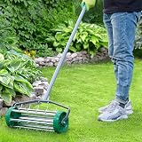 Colwelt Lawn Aerator Rolling Heavy Duty Manual 124cm Handle Spike Aerator view 4
