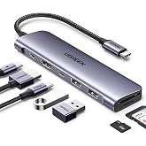 UGREEN USB C Hub for Laptop Revodok 7 in 1 Dock 4K HDMI to USB C Adapter | 100W PD Charging, USB-C &amp; 2 USB-A 5Gbps Data Ports, SD/TF Card Reader for MacBook Neo/Pro/Air, iPad Pro, XPS, Thinkpad