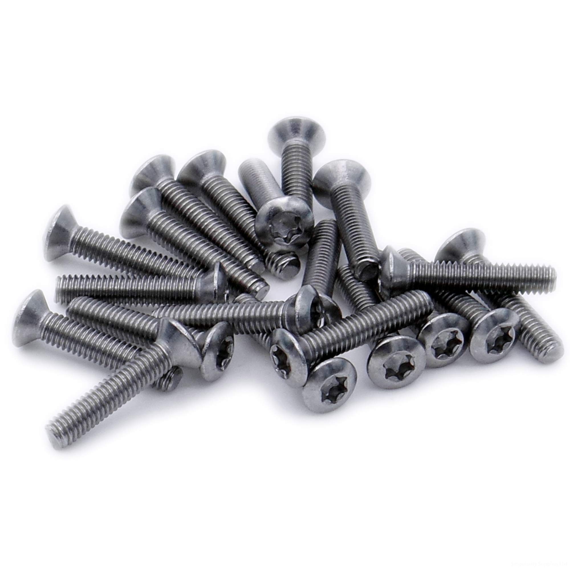 M5 (5mm x 20mm) TX Socket Raised Countersunk Machine Screw (Bolt) - Stainless Steel (A2) (Pack of 20)