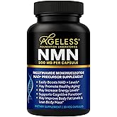 NMN Supplement 500mg Nicotinamide Mononucleotide | Supports NAD+ Levels, Energy, Cognitive Function, Muscle Health & Healthy Body Composition – Capsules (30)