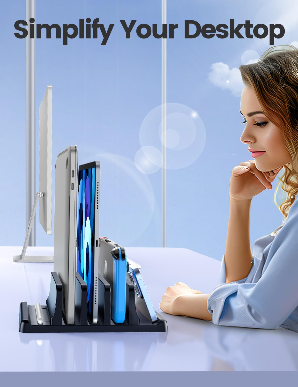 Vaydeer 3-Slot Vertical Laptop Stand