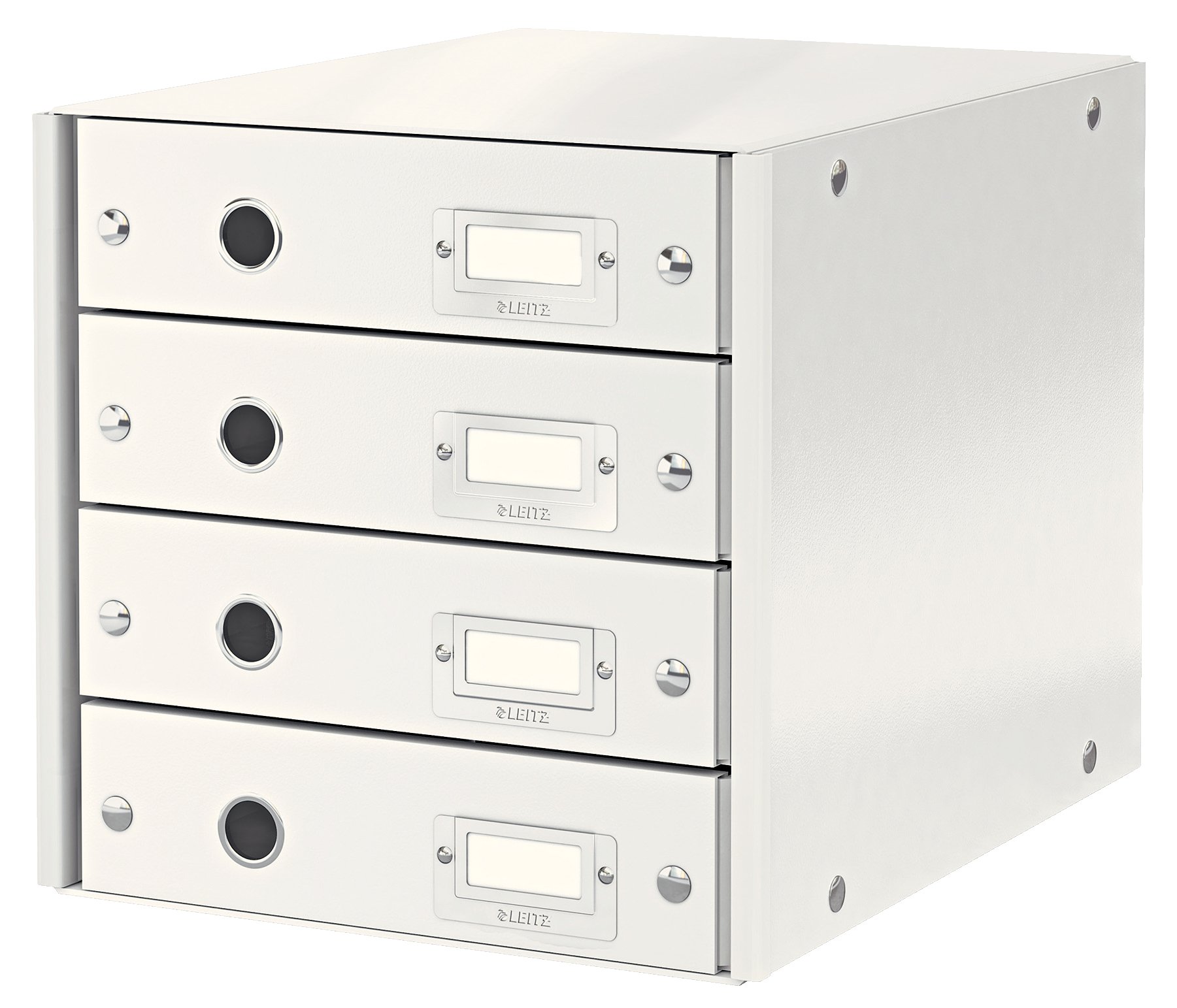 Leitz Drawer Cabinet, 4 Drawers, A4, Click and Store Range 60490001 - White