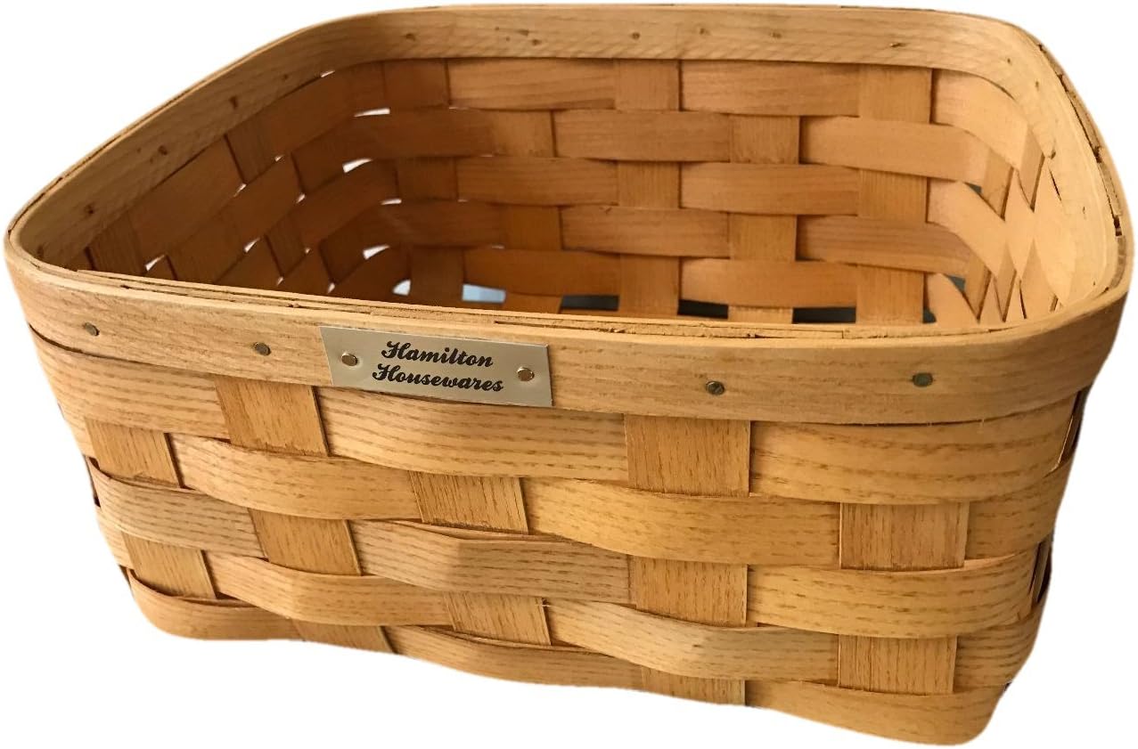 Hamilton Housewares Bedside Basket Decorative Storage Baskets for The Bedroom