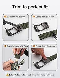 JUKMO Men's Reversible Ratchet Belt - 2 Styles in