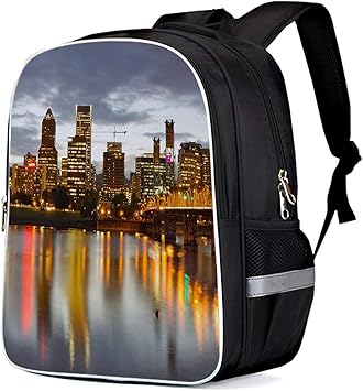 cityscape laptop backpack