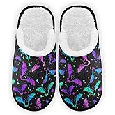 Umidedor Slippers Soft Memory Foam Non-Slip Indoor House Slippers Home Shoes for Bedroom Hotel Travel Spa