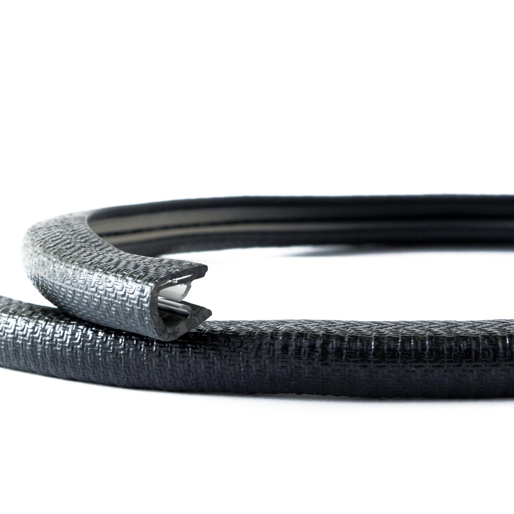 EUTRAS-Kantenschutz 1189 EUTRAS Edge Protector KS1151 Profile Piping – Clamping Range 3 – 6 mm – Black – 10 m