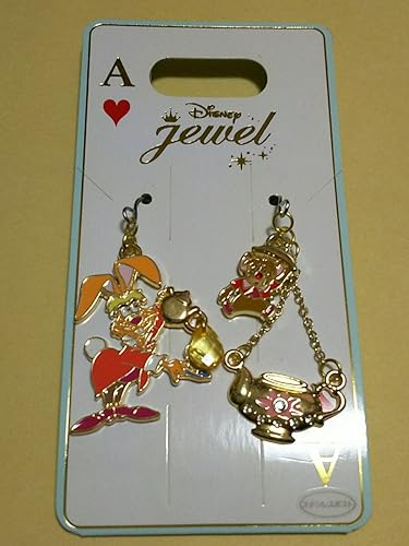 Amazon 不思議の国のアリス 三月うさぎ ドーマウス ピアス ディズニーストア アニメ 萌えグッズ 通販