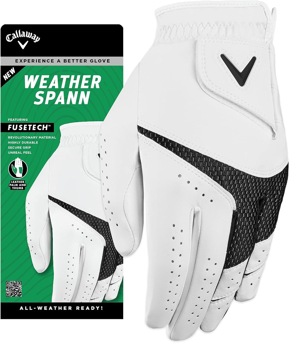 Callaway Weather Spann Golf Glove Men Left Hand Medium