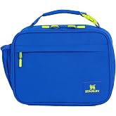 STANLEY Assembly Lunch Box, Cobalt | Insulated Lunch Bag | Water Bottle Pocket | Front Zip Pocket | Padded Top Handle with Buckle Clip | Easy-Clean Interior