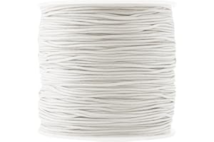 Mandala Crafts 1mm Off White Blind Strings Lift Shade Cord - 109 Yards Braided Nylon Cord for Roman Shades, Curtain String, and Blinds Repair or Replacement