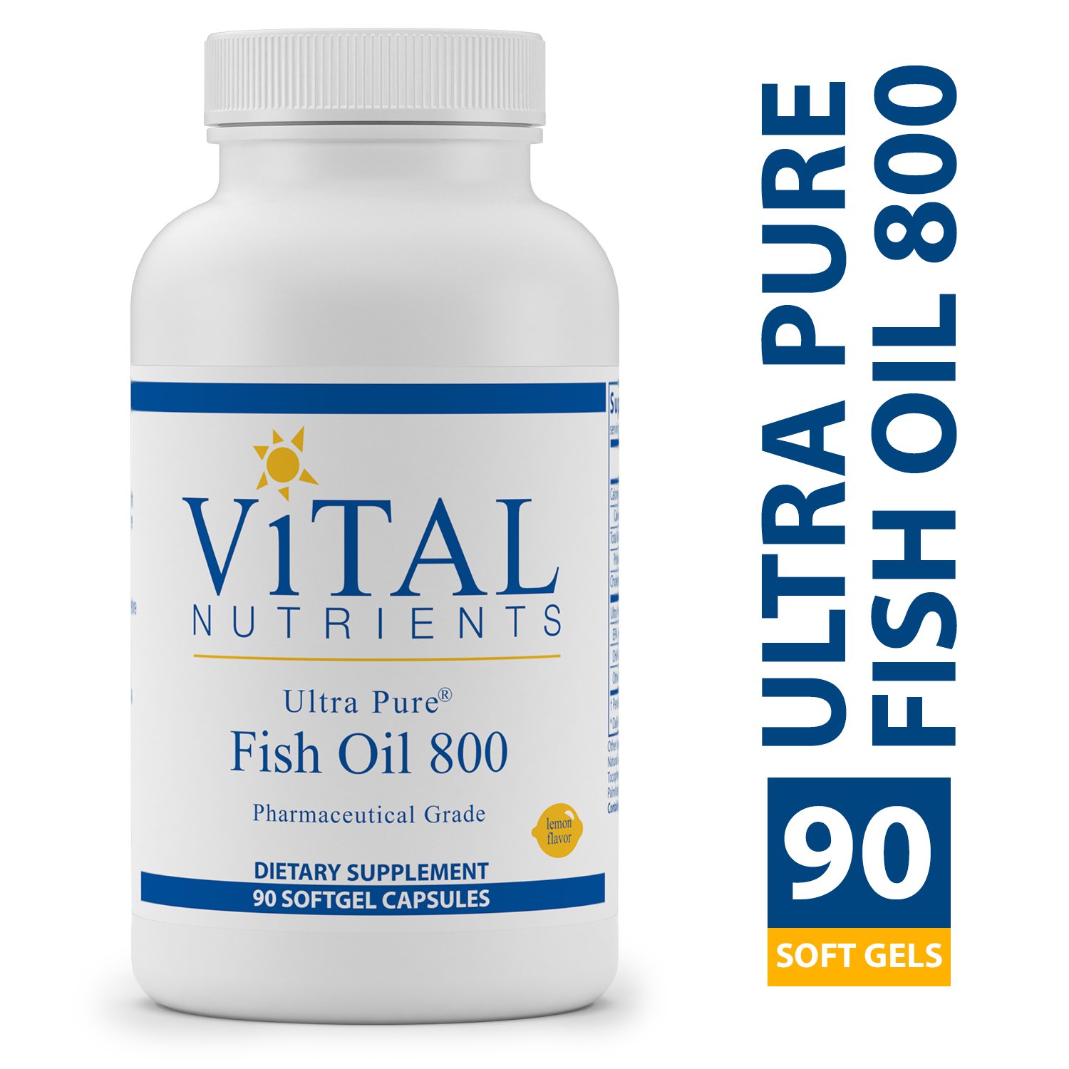 Vital Nutrients Ultra Pure Fish Oil 800 (Pharmaceutical Grade) Hi