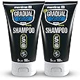 MENFIRST Gradual Gray Hair Shampoo - Reverse Darkening Shampoo for Men, Hypoallergenic & Harsh Chemical-Free, Gray Reducing Shampoo for Dark Shades - 5 Fl Oz (Pack of 2)