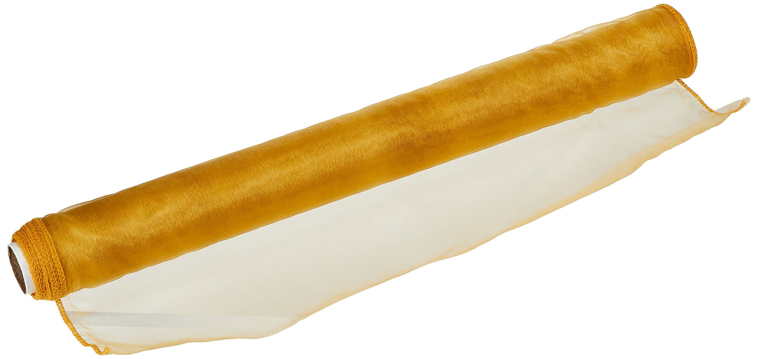 Eleganza Woven Edge Organza, Gold, 40cm x 9m