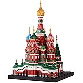 LULUFUN Building Blocks Set Saint Basil's Cathedral World-Famous Architecture Building Set Nano Micro Building Blocks Toys, E