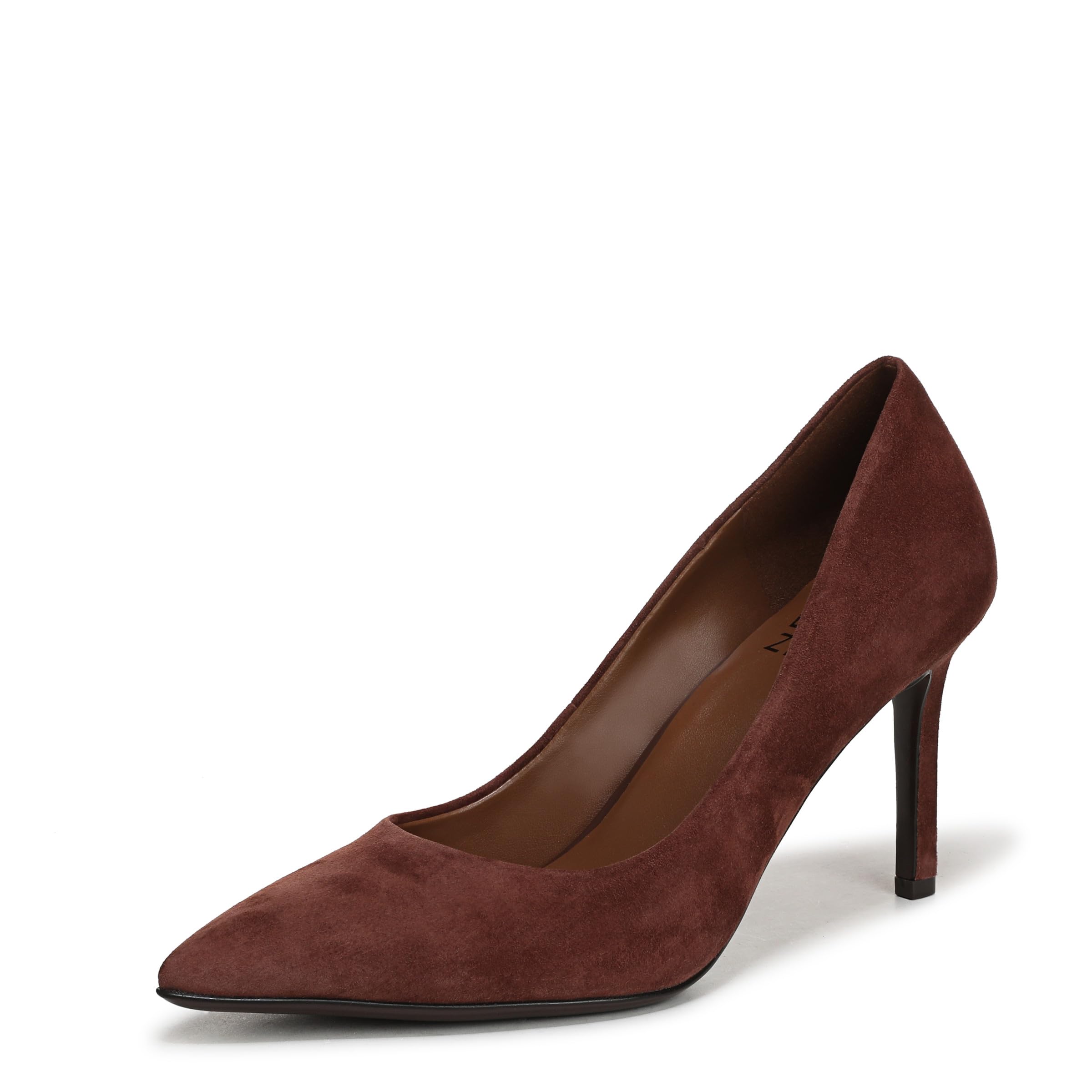 Naturalizer Womens Anna Pump Cappuccino Brown Suede 9 M