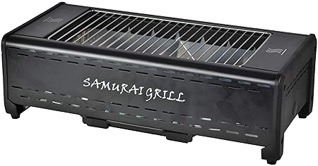 ACTIVA Grill Elektrogrill Tischgrill Samurai, Schwarz, 1,3 kW Infrarot, elektrischer Grill Indoor Outdoor