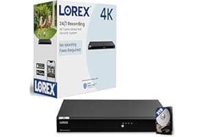 Lorex Fusion 4K 16 Camera Capable (Wired/Fusion WiFi) NVR System (4K 16 Channel 3TB Recorder Only)