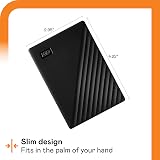 WD 4TB My Passport Portable External Storage USB 3.0 Black view 3