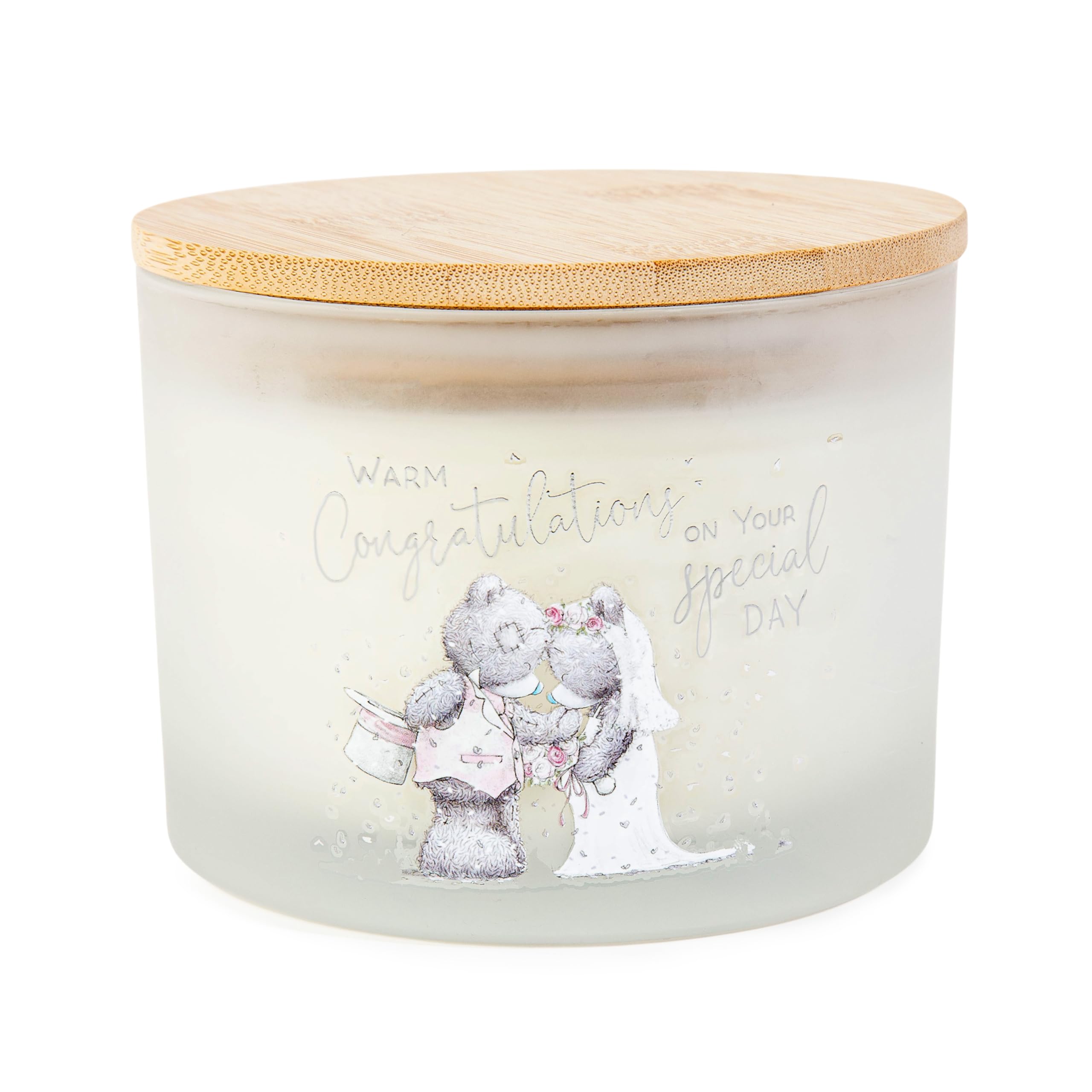 Me to You Tatty Teddy 3-Wick Congratulations Candle - Official Wedding Collection, White