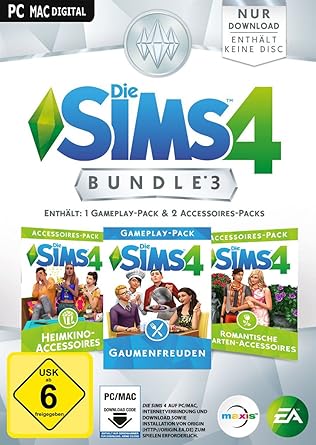 Die Sims 4 Bundle Pack 3 (Product Key Card für Origin ohne Datenträger/CD)