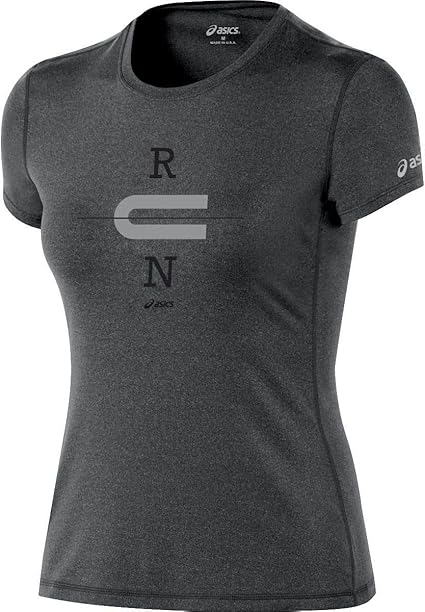 asics t shirt femme gris