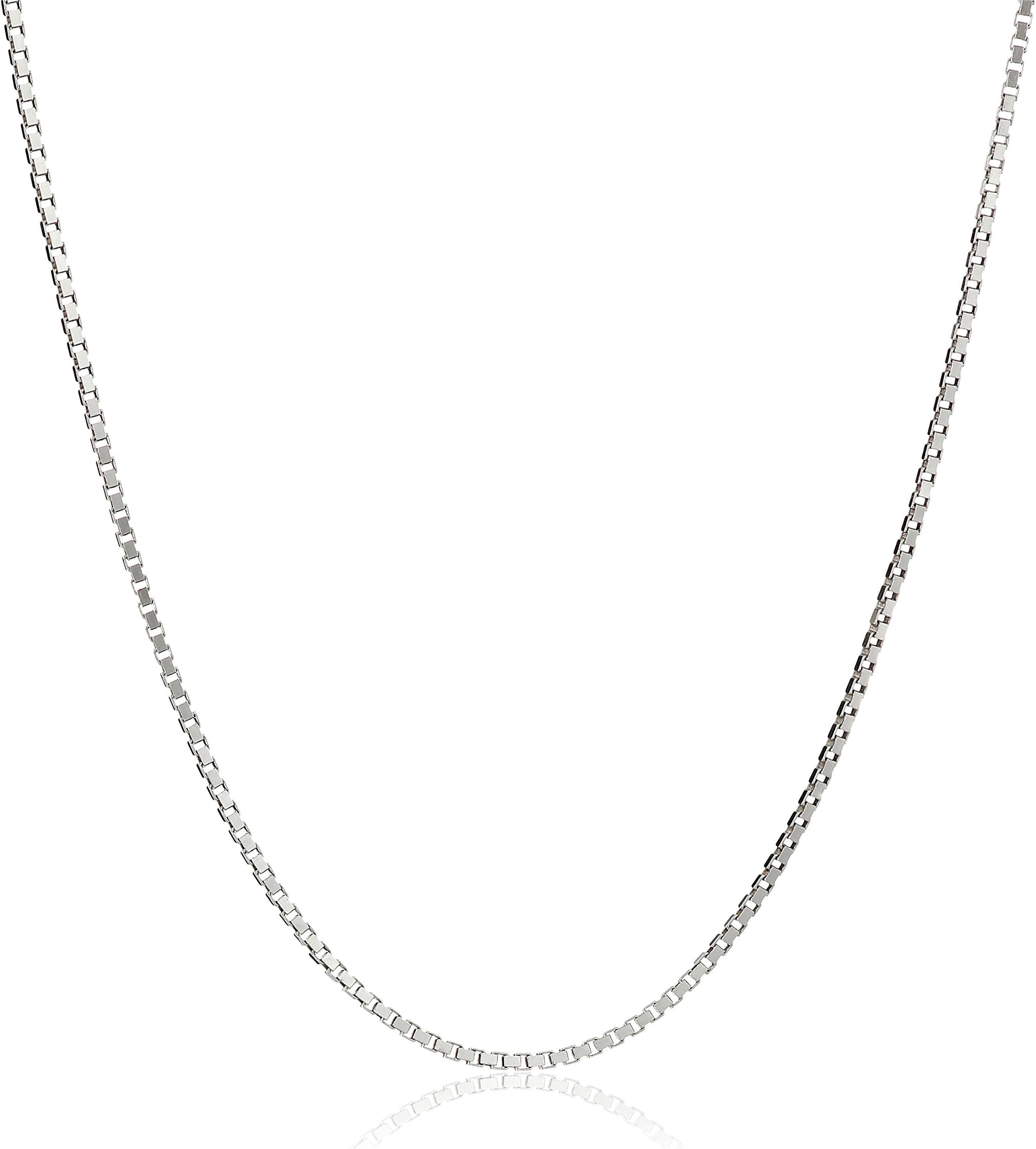 Honolulu Jewelry Company Sterling Silver 1mm Box Chain Necklace, 14" - 36"