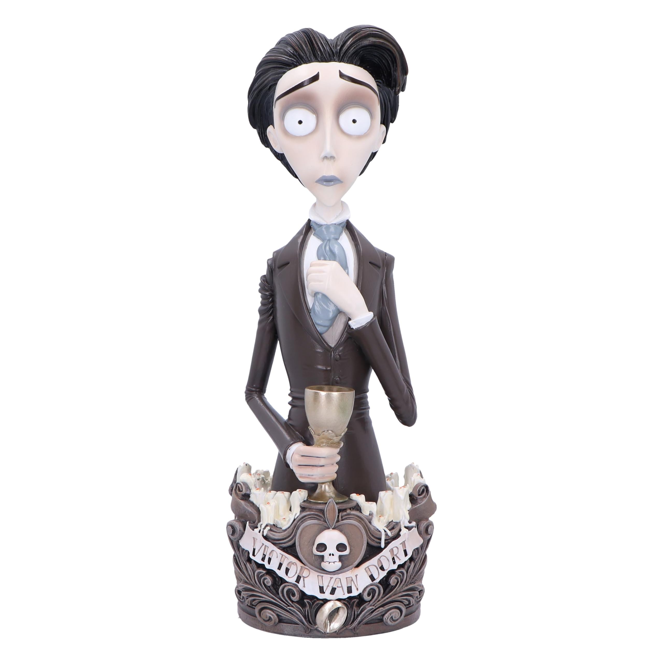 Nemesis Now Corpse Bride Victor Bust 31cm, Resin, Officially Licensed Corpse Bride Merchandise, Victor Bust Ornament, Detailed Sculpt, Cast in the Finest Resin, Expertly Hand-Painted