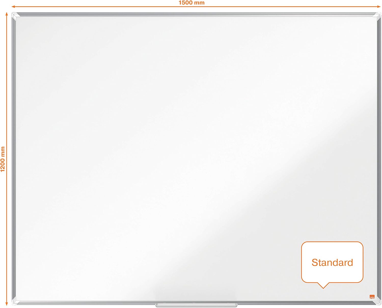 Nobo Premium Plus Steel Magnetic Whiteboard - 1500x1200mm, Aluminium Trim, EU Ecolabel Certified, 1915159 - Image 4