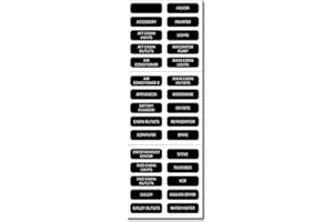 Blue Sea 8031 AC Panel Basic 30 Label Set