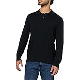 BOSS Mens Small Logo Wool Blend Sweater