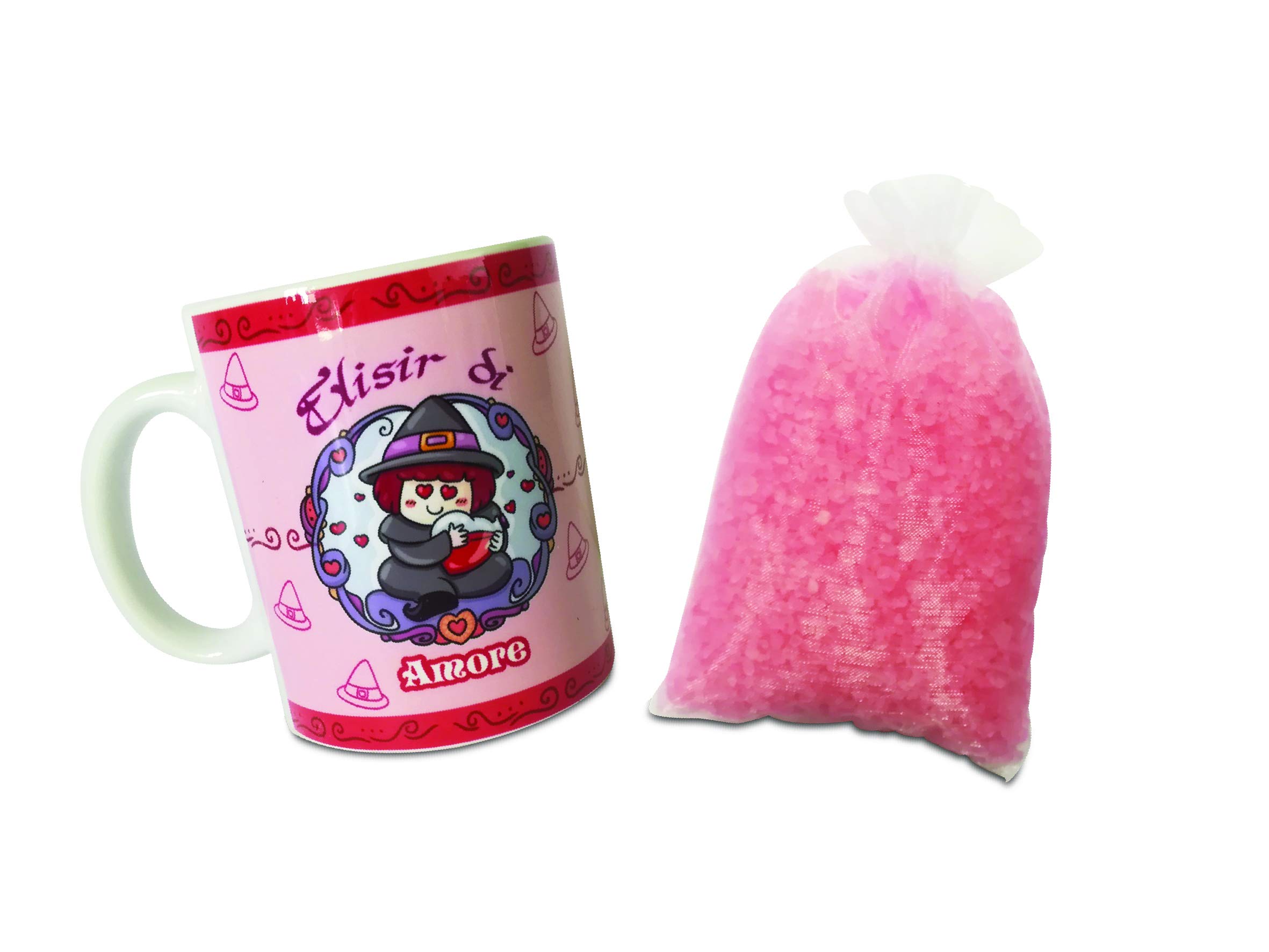 Paolo Chiari Ceramic Mug 8.58,59,5"elixir of love with 300gr of citrus bath salts, multicoloured, one size
