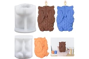 ASAISWO Night Owl Resin Mold Owl Candle Mold Animal Mold Owl Jewelry Resin Casting Molds Handmade Silicone Mold for Resin Candle Making Molds Craft Supplies 3D Mold Resin Mold Sculpture Mold Resin DIY Mold