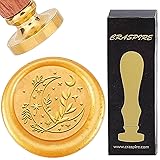 CRASPIRE Moon Wax Seal Stamps Retro Star Sealing