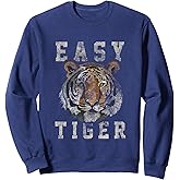 Easy Tiger distressed casual-chic graphic for women Sweatshirt Small
