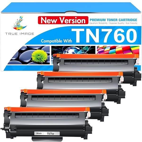 TN760 TONER FOR BROTHER PRINTER: TN 760 MFC-L2710DW MFC-L2750DW COMPATIBLE FOR BROTHER TN-760 TONER TN-730/TN-760 TN730 730 TN-730 DCP-L2550DW HL-L2350DW HL-L2395DW HL-L2390DW HIGH YIELD 4 BLACK