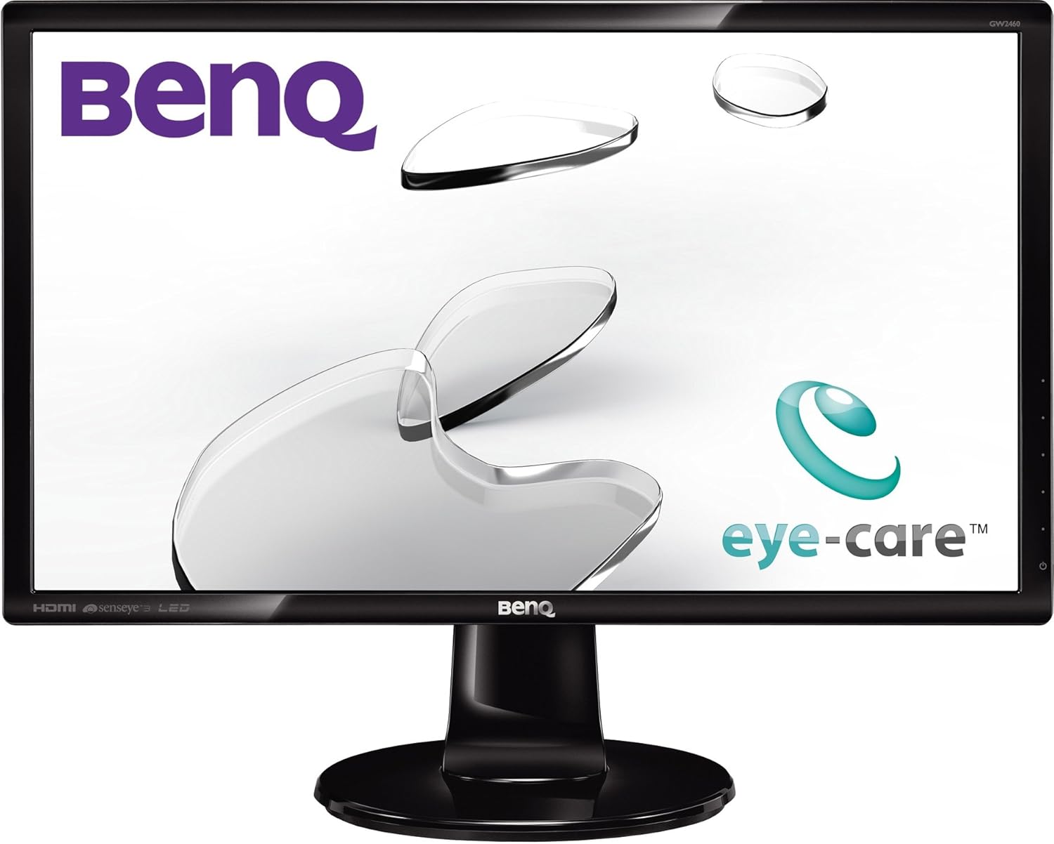 BenQ GW2460HM 24inch Widescreen VA LED Multimedia Monitor (1920 x 1080, 4 ms, VGA, DVID, HDMI