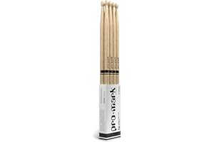 ProMark Classic Attack 5B Shira Kashi Oak Drumsticks, Oval Wood Tip, Buy 3 Pairs Get 1 Free