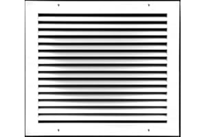 HVAC PREMIUM 14" X14"Aluminum Return Grille - Easy Air Flow - Linear Bar Grilles [Outer Dimensions: 16.5"w X 16.5"h]